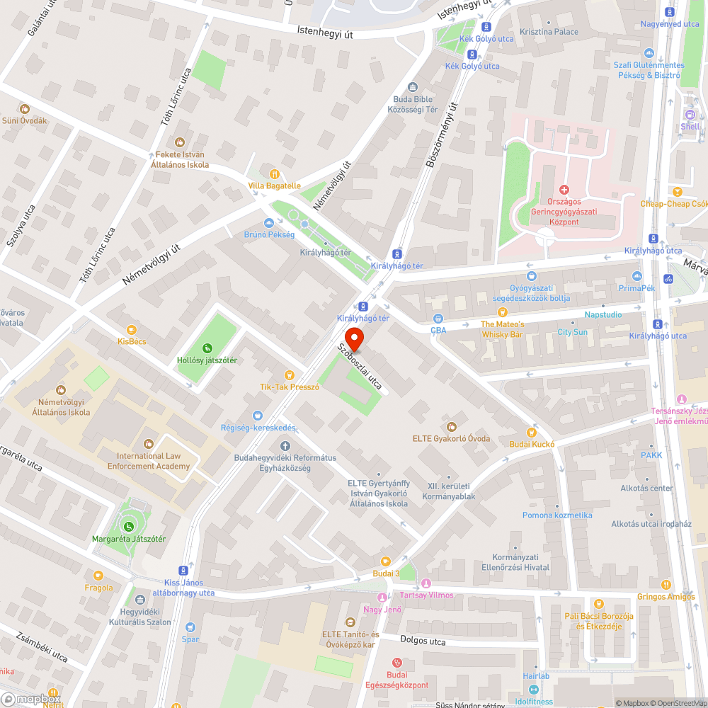 Kátyú a járdán bejelentés helye