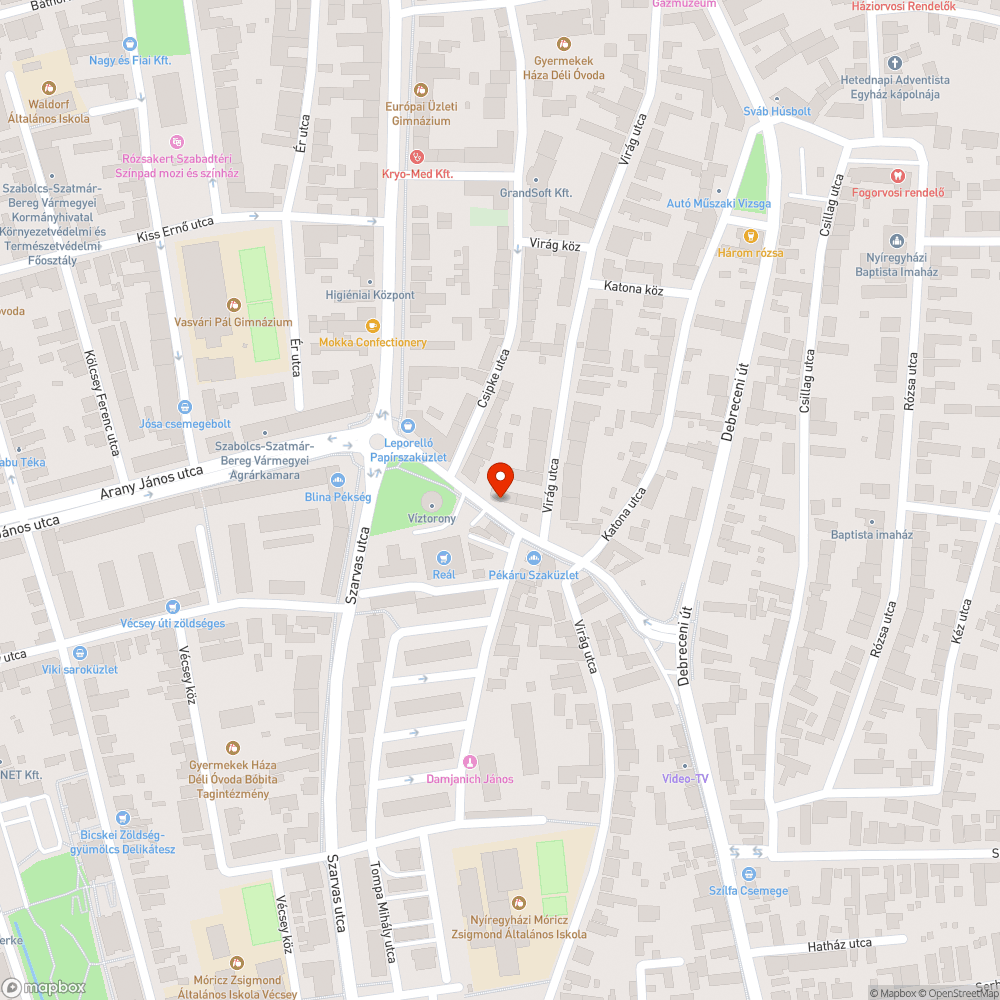 Szemetes utca bejelentés helye