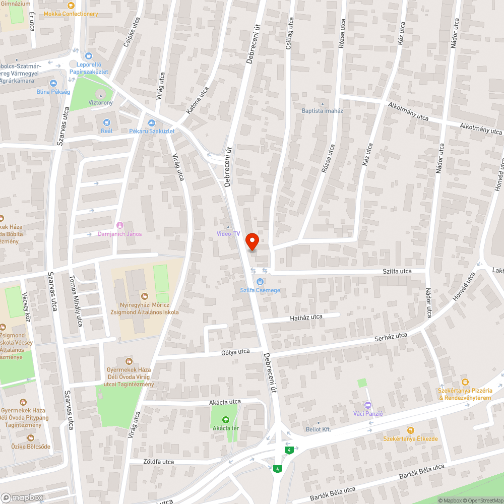 Szemetes út bejelentés helye