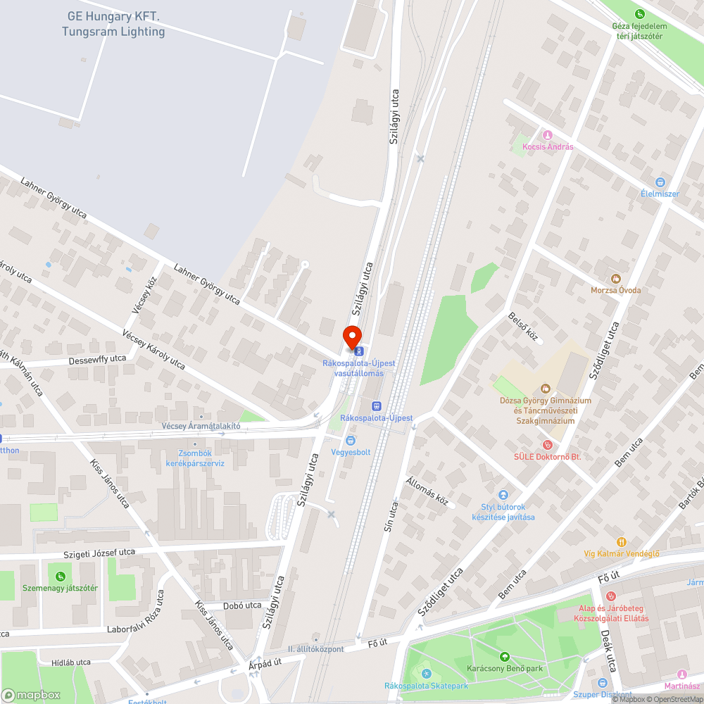 Hiányzó fényterelők bejelentés helye