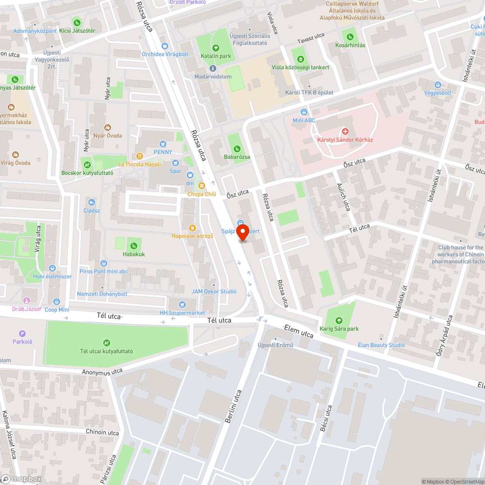 Megsüllyedt aknafedelek bejelentés helye