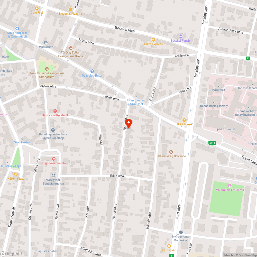 Veszélyeztetett védett fa bejelentés helye