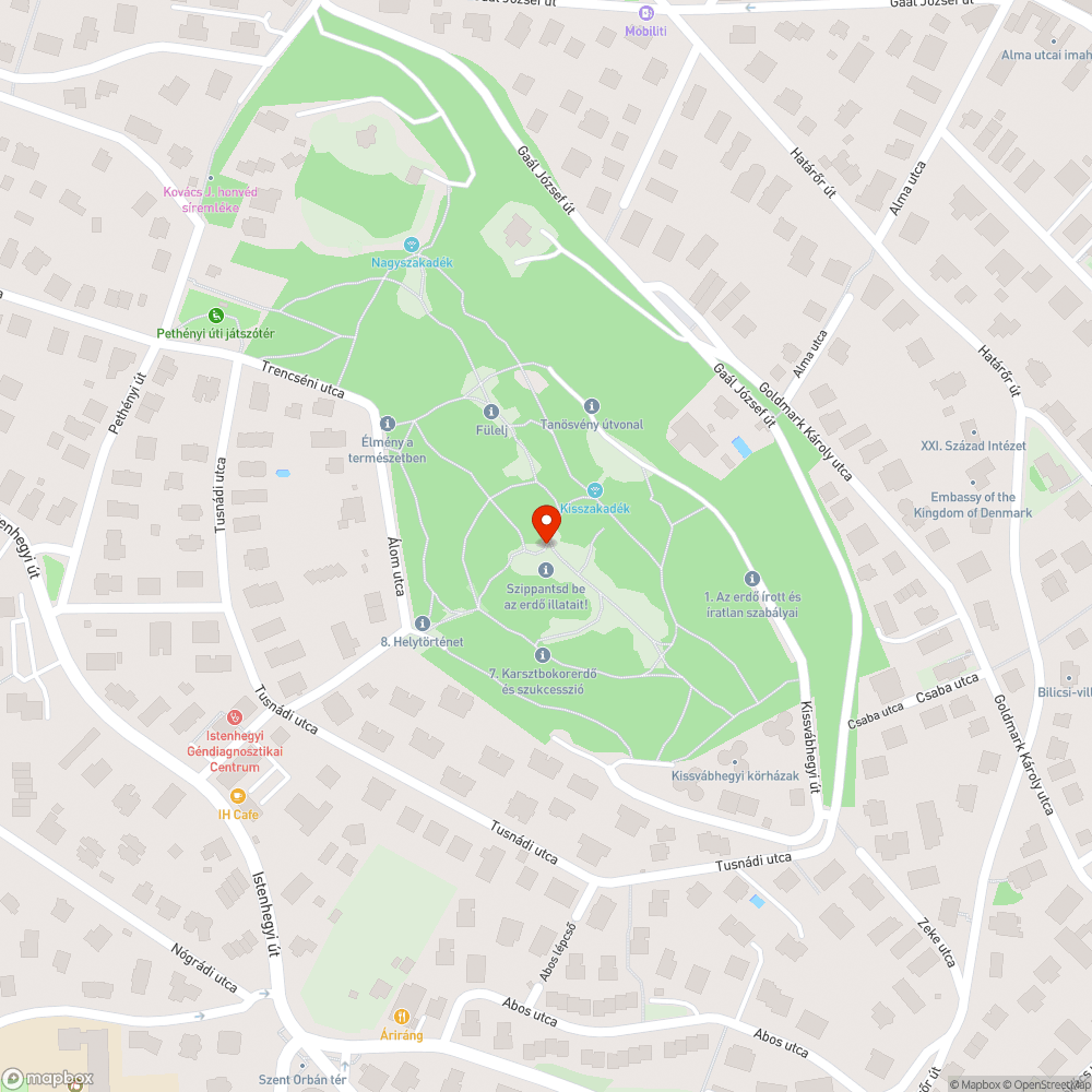 Hátrahagyott törmelék bejelentés helye