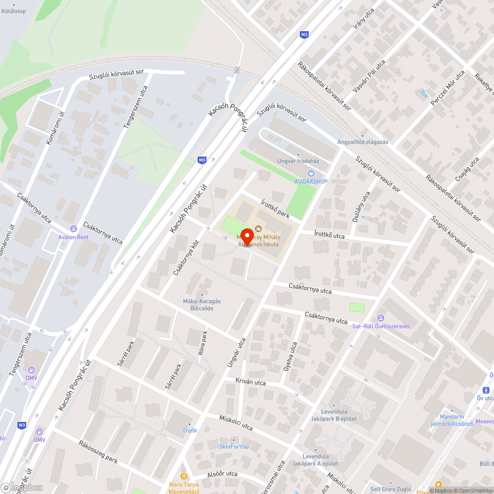 Elhagyott autó bejelentés helye