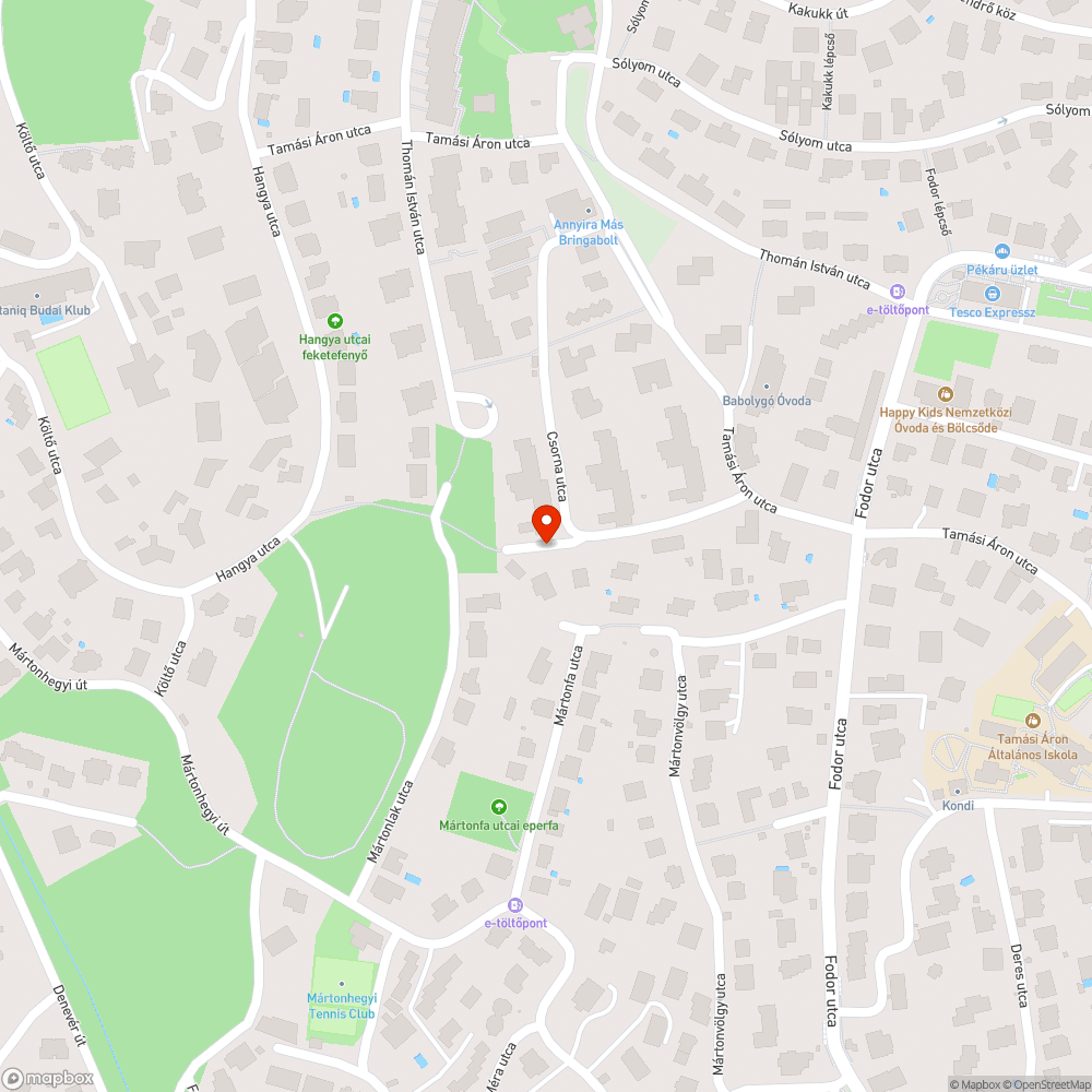 Benőtt járda bejelentés helye