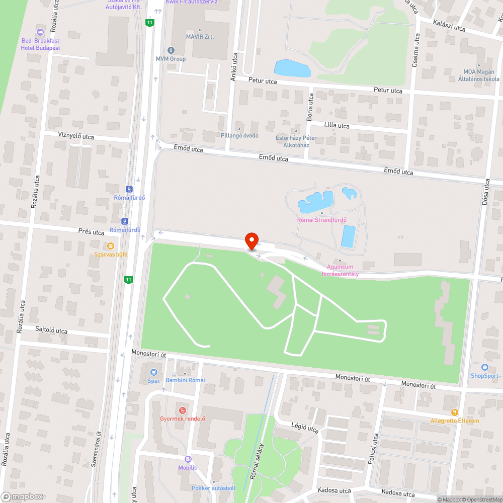 Szemét bejelentés helye