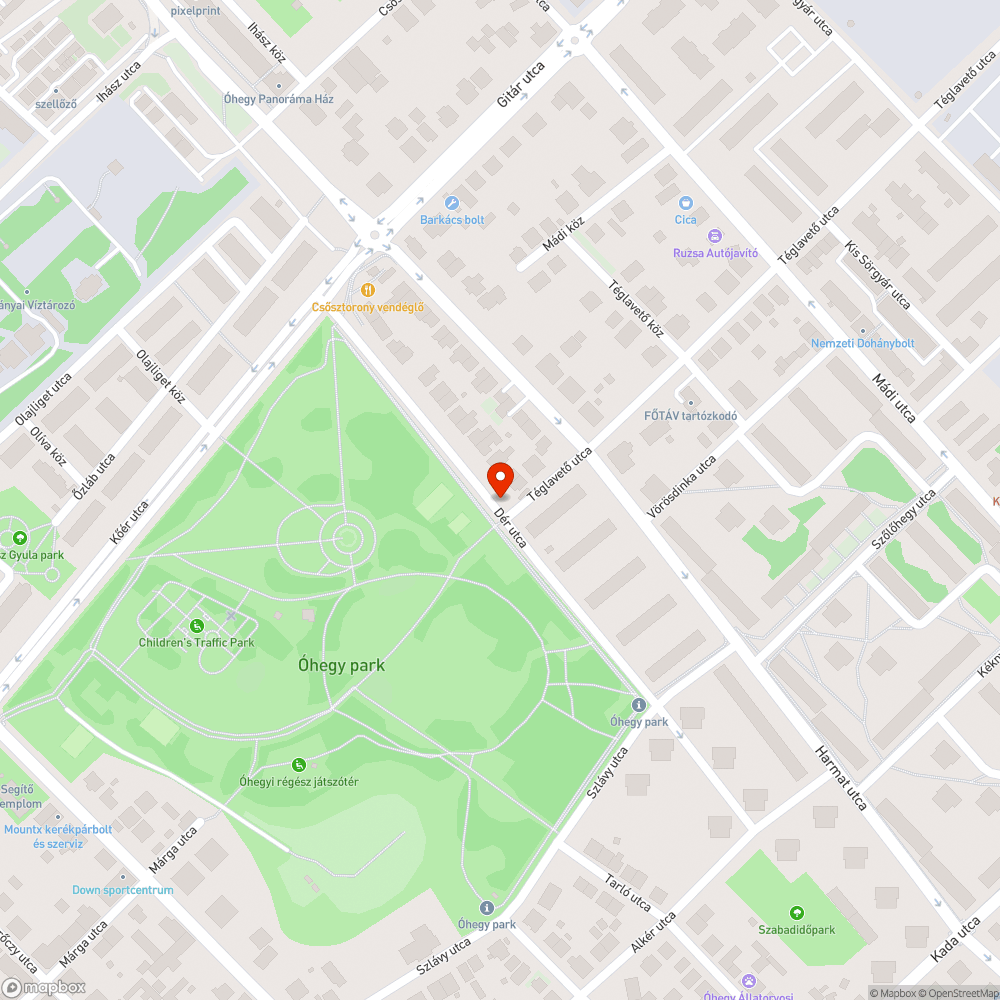 Gyalogosokat akadályozó parkolás bejelentés helye