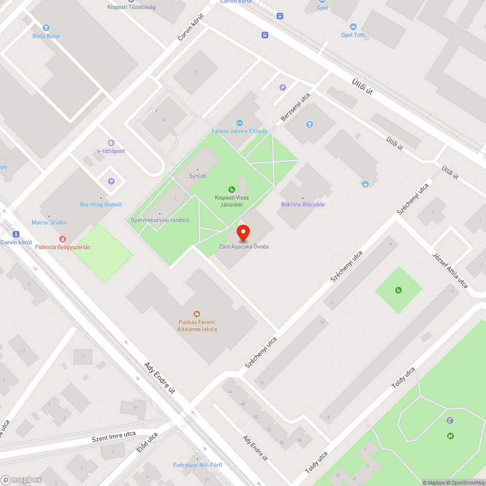 Megrongált, hiányos pad bejelentés helye