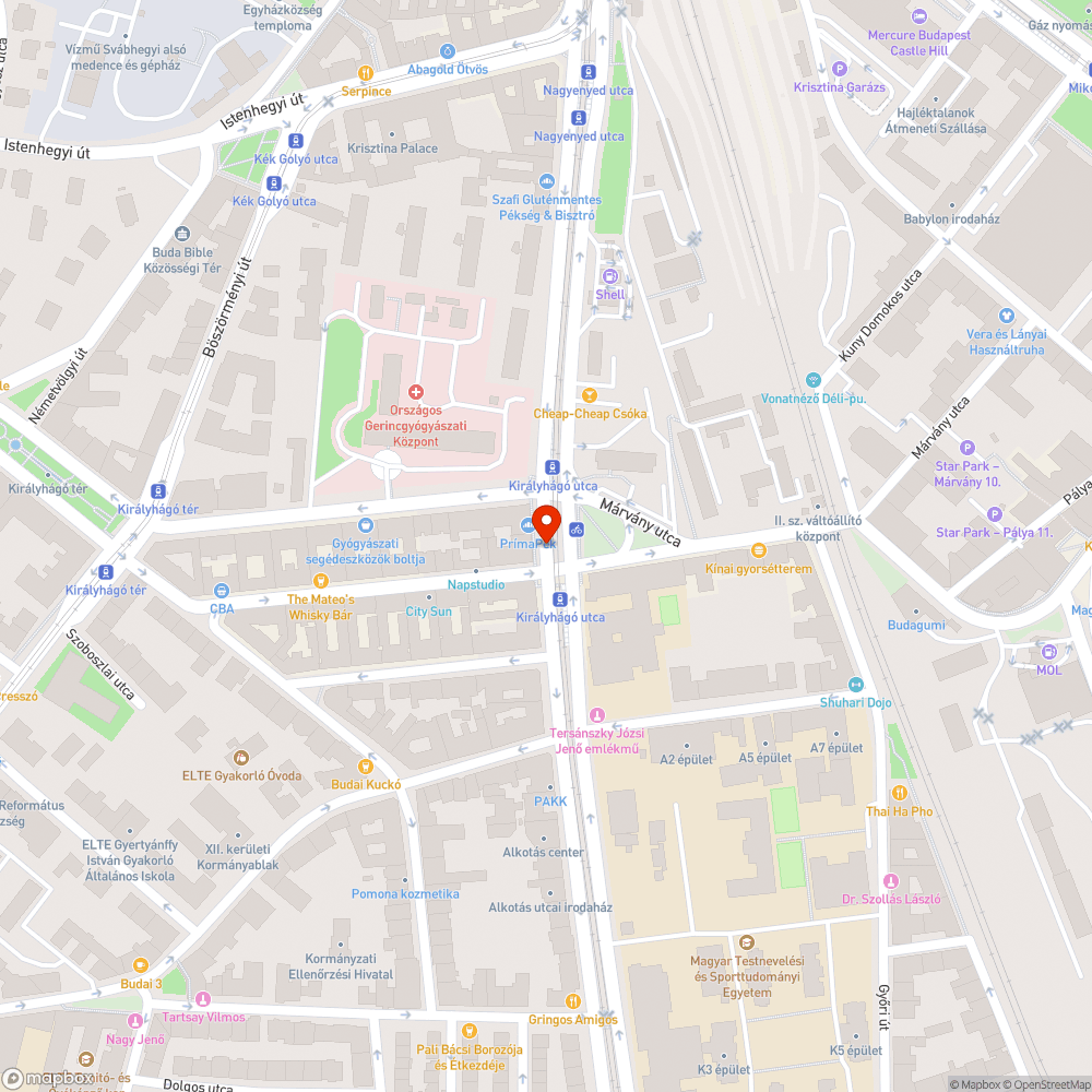 Alkotás út, óriásreklám bejelentés helye