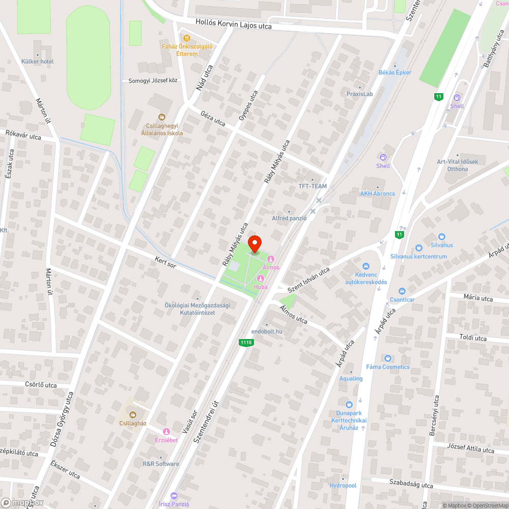 Elszakadt emlékműlobogó bejelentés helye