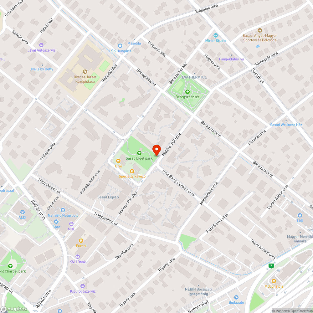 Sasad Liget park kivágott fa bejelentés helye