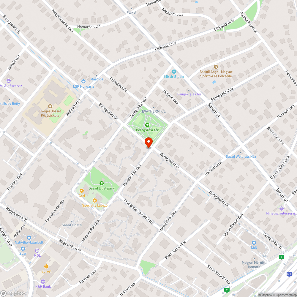 Parkolásgátló betonkocka Beregszász - Maléter bejelentés helye