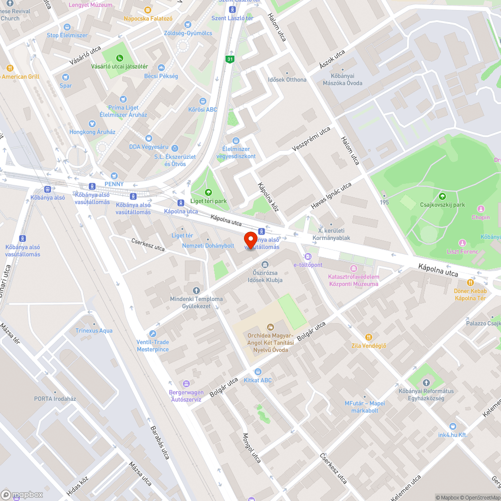 Nem működő utcai lámpák bejelentés helye