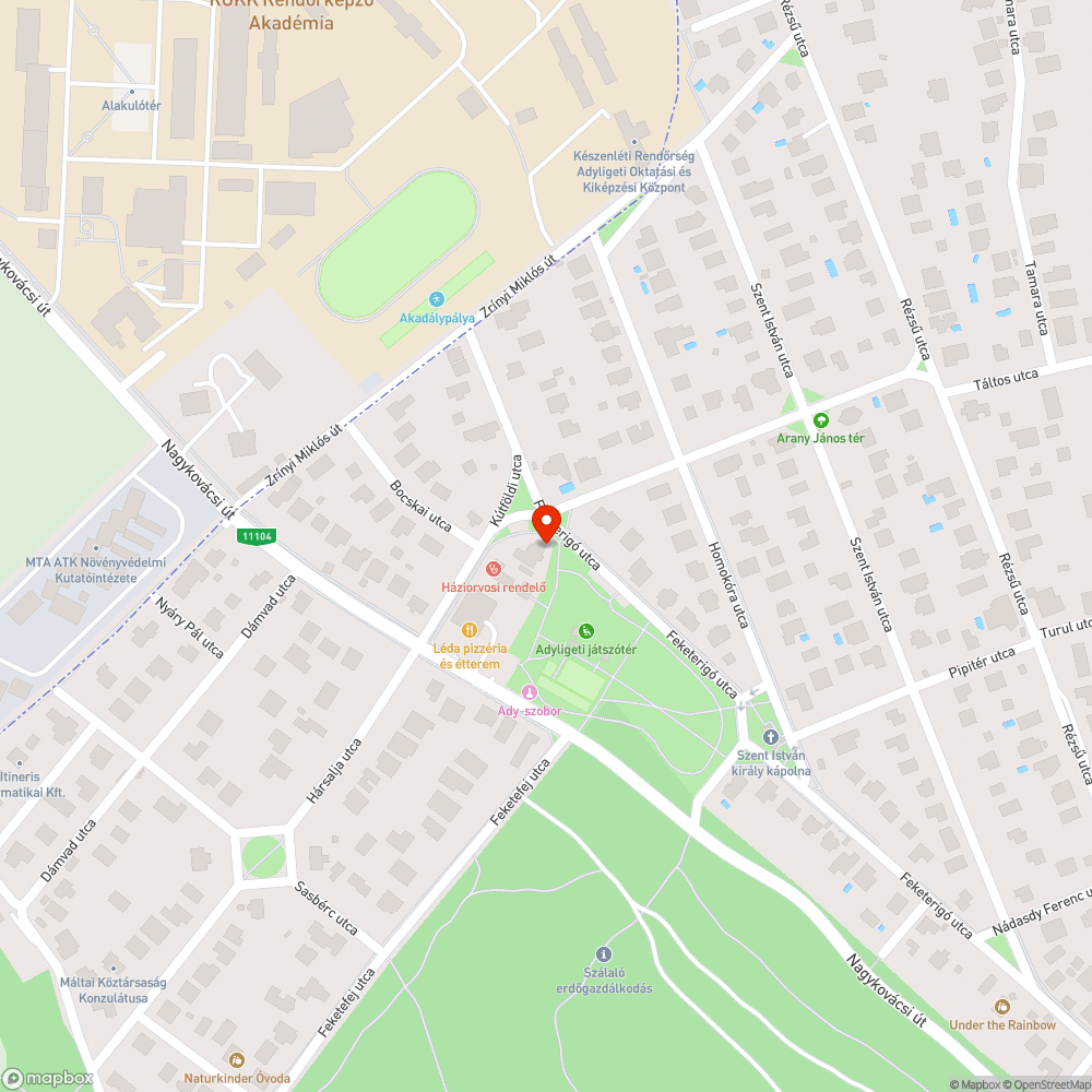 Leszakadt vezeték bejelentés helye