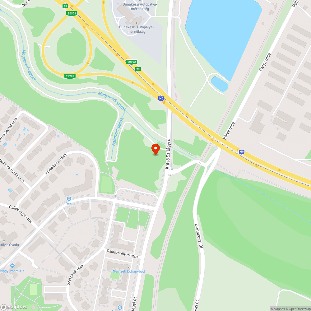 Kiálló oszlop maradvány bejelentés helye