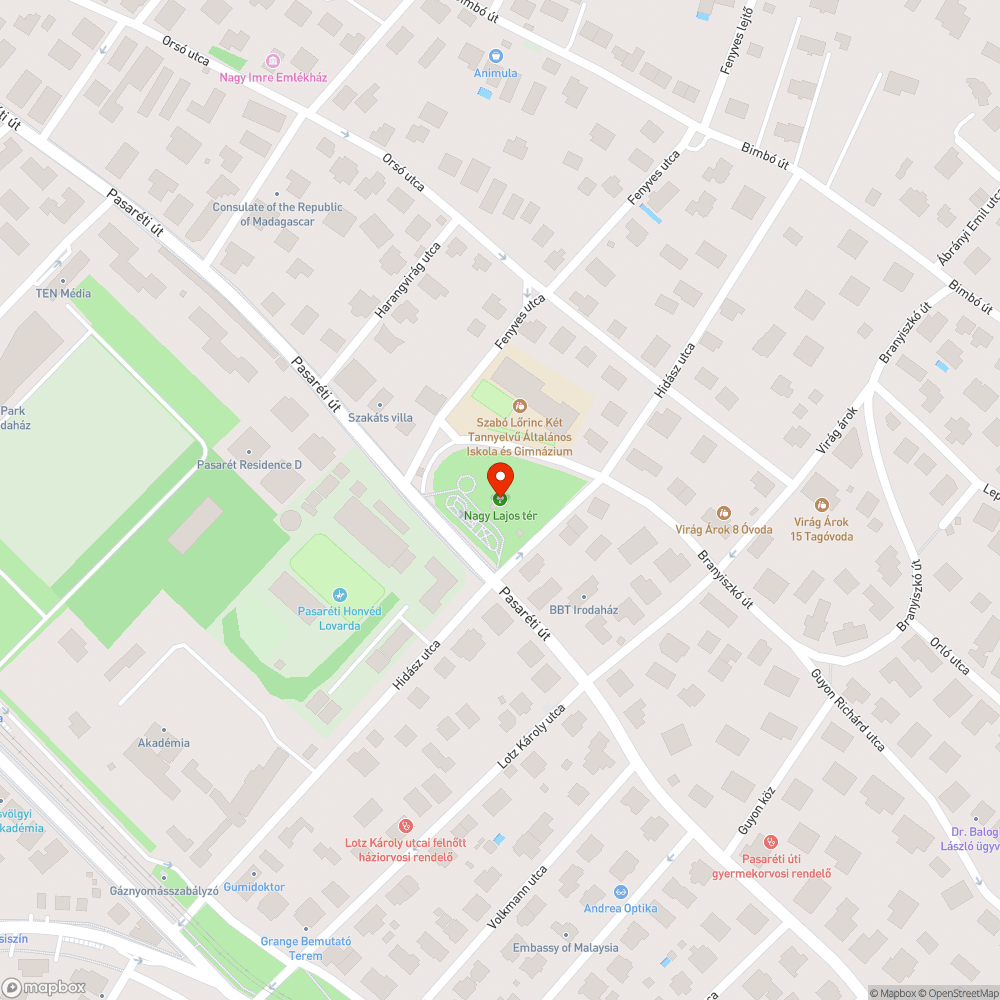 Öntözőrendszer - 2.ker. Fenyves utcai játszótér bejelentés helye