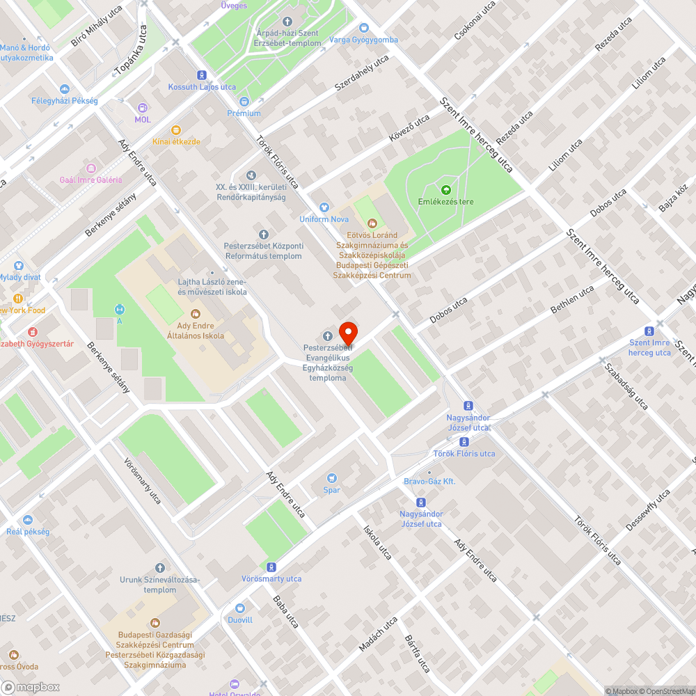 10 méterenként egy fekvőrendőr bejelentés helye