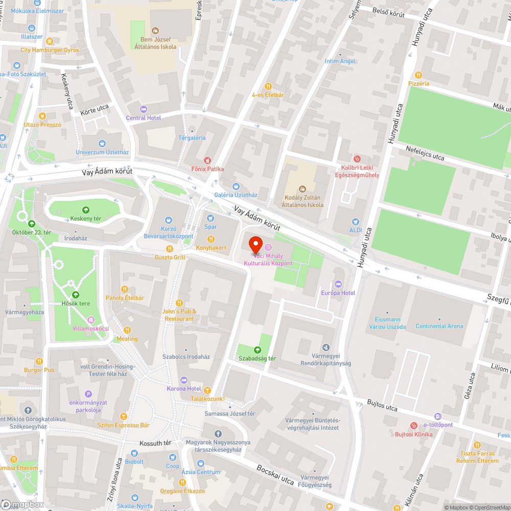 Madárürülékkel szennyezett terület bejelentés helye