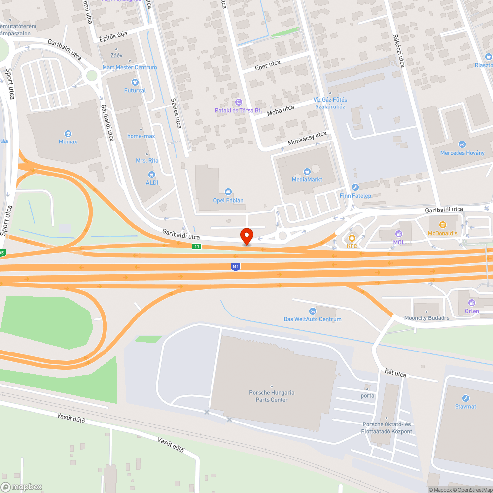 Láthatatlan "fekvőrendőr" az Auchan mögötti alagútnál bejelentés helye