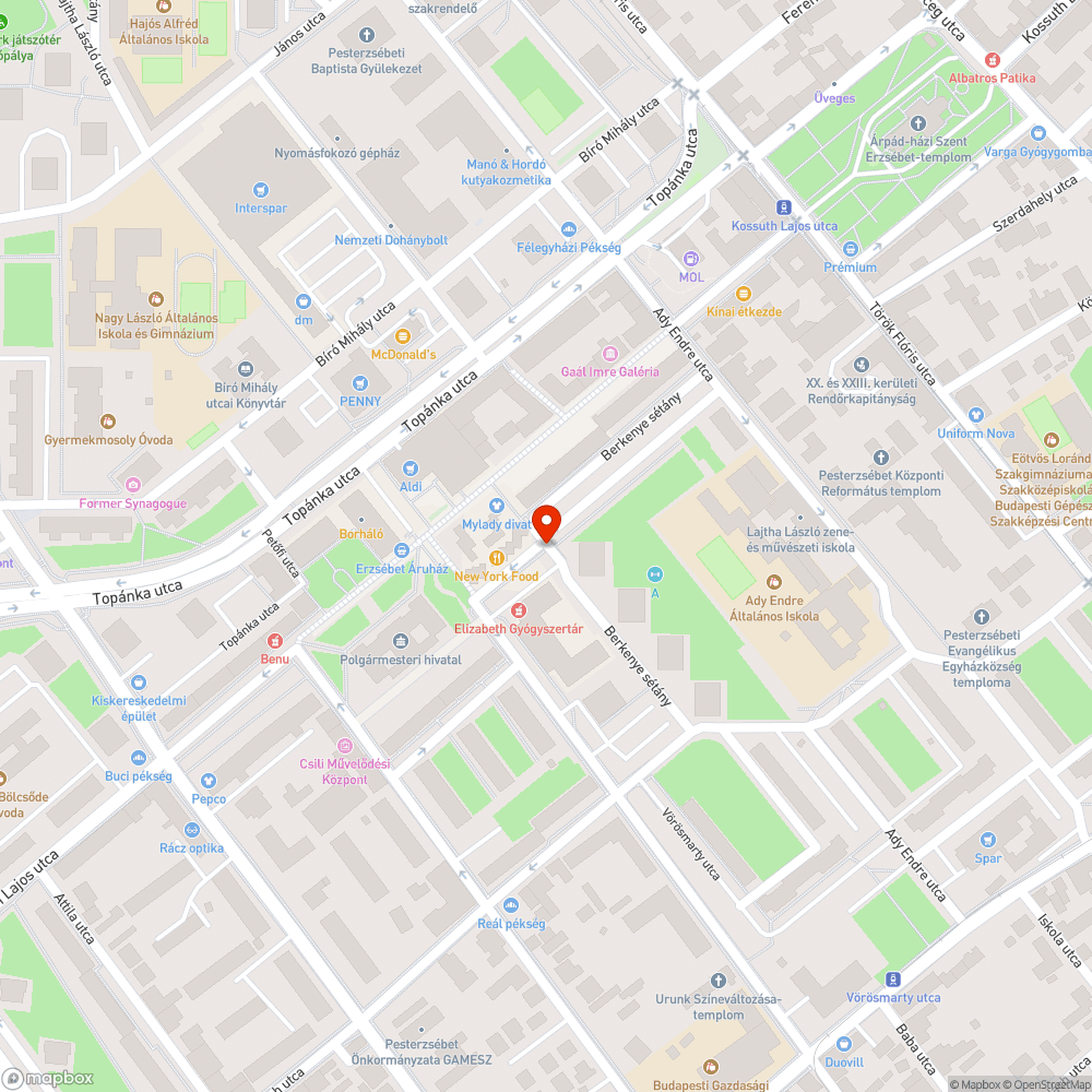 Zöldterületi parkolás bejelentés helye