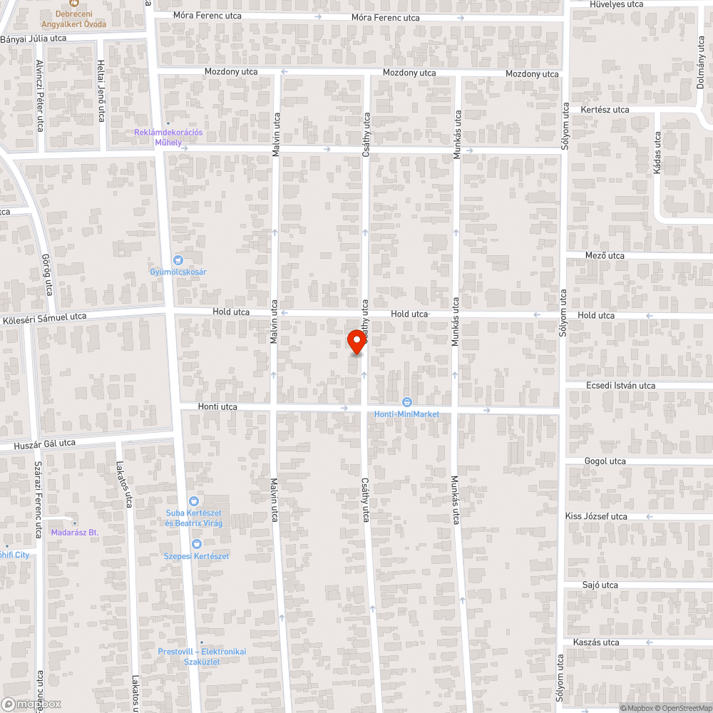 Rosszul kijavított úthiba bejelentés helye