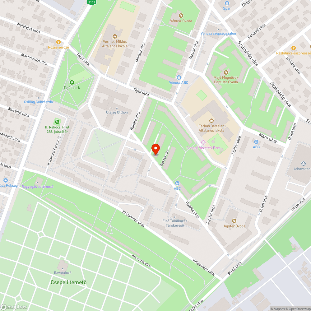 Évek óta egyhelyben álló jármű bejelentés helye