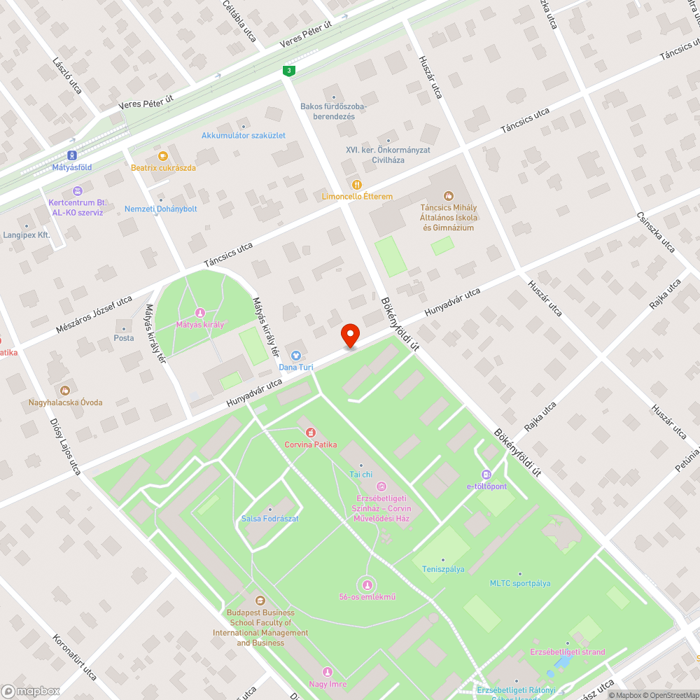 Elhagyott BMW bejelentés helye