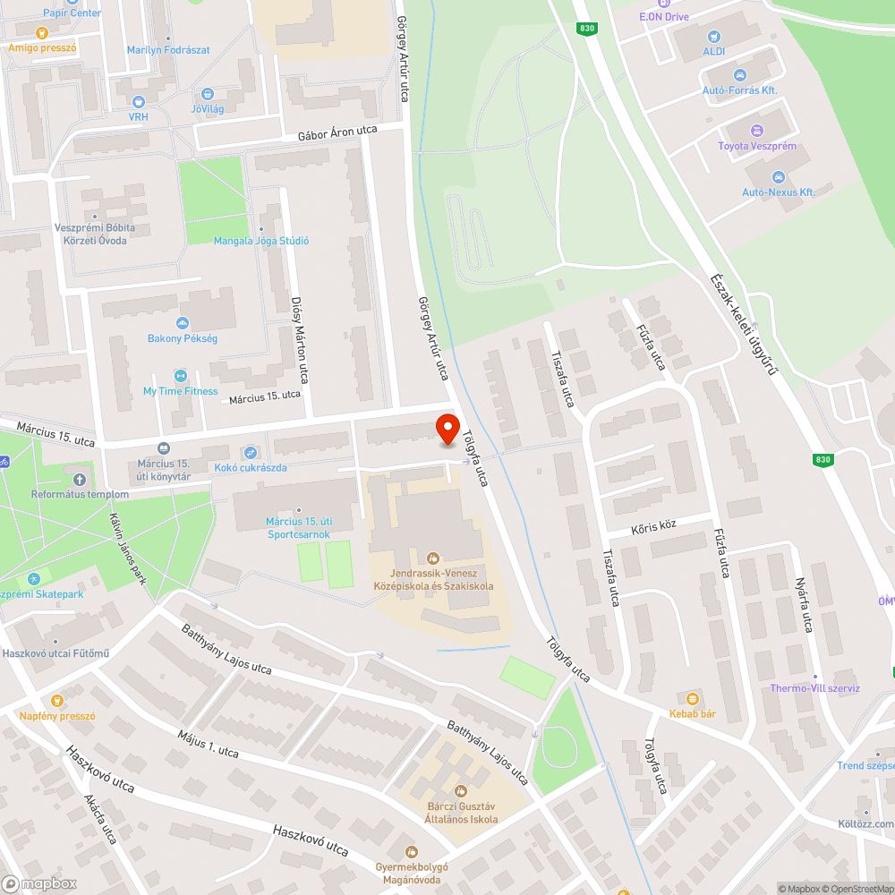 Parkolás zöldterületen és járdán bejelentés helye