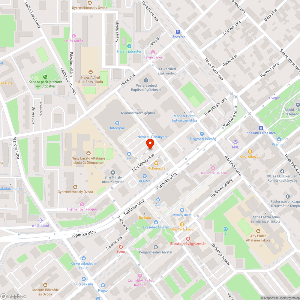 Elhagyott jármű bejelentés helye