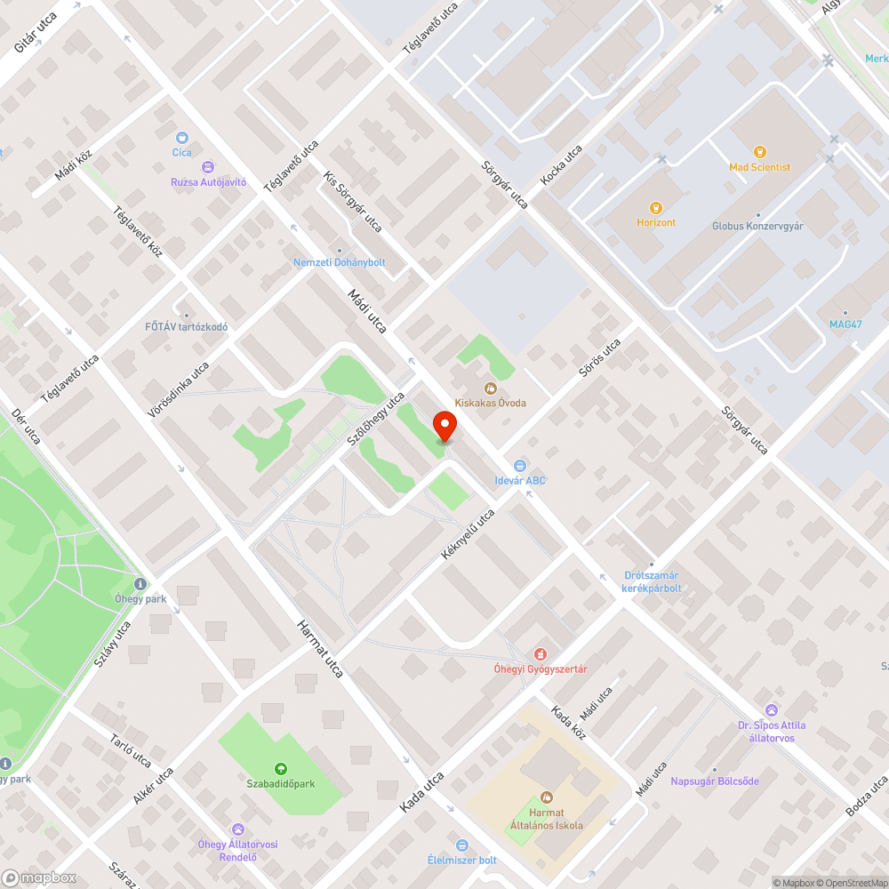 Kopott pad bejelentés helye