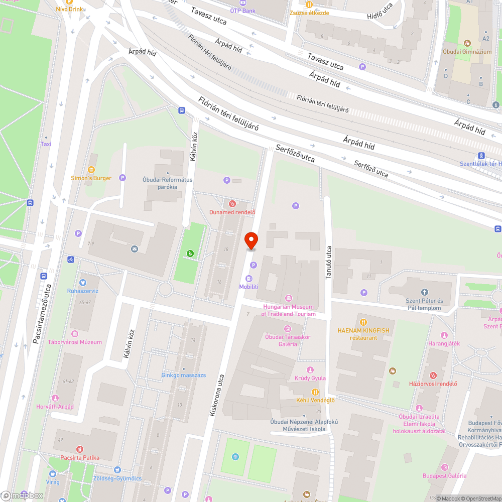 Félig bontott járdasziget bejelentés helye