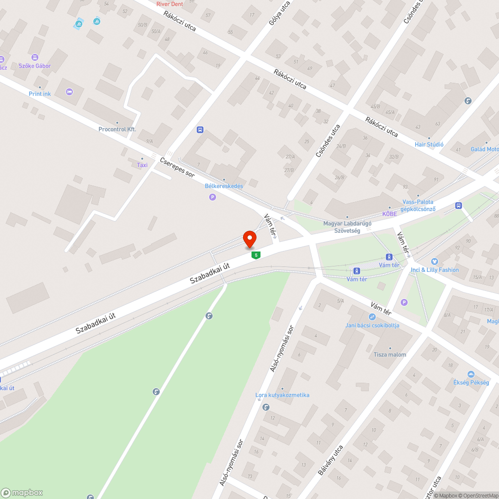 Üres oszlopok bejelentés helye