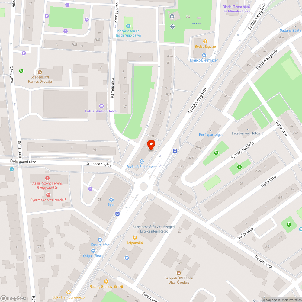 Törött kuka bejelentés helye