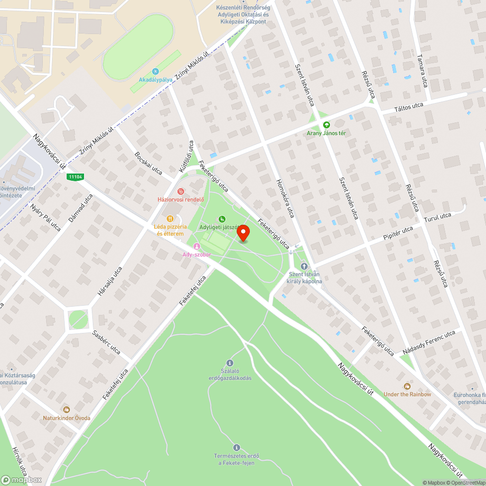 Betört WC ajtó Adyliget játszótér bejelentés helye