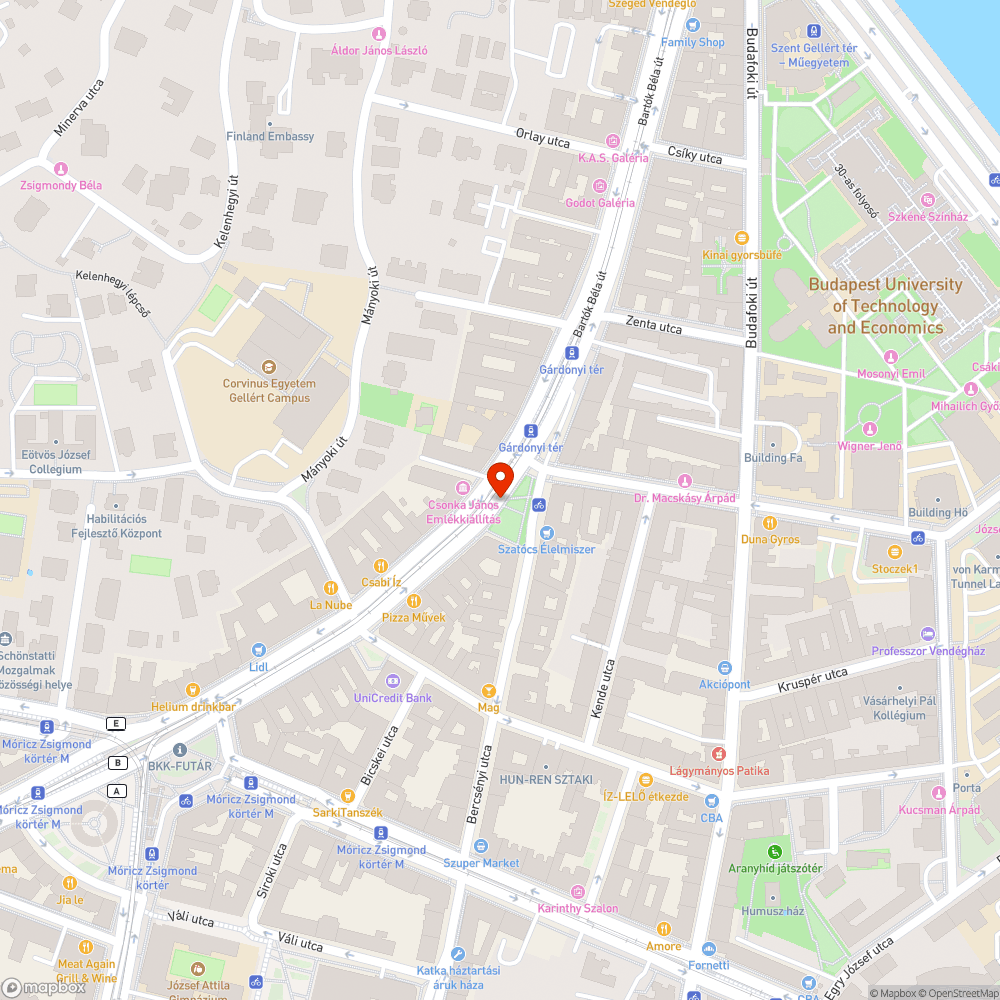 Üres fahely bejelentés helye