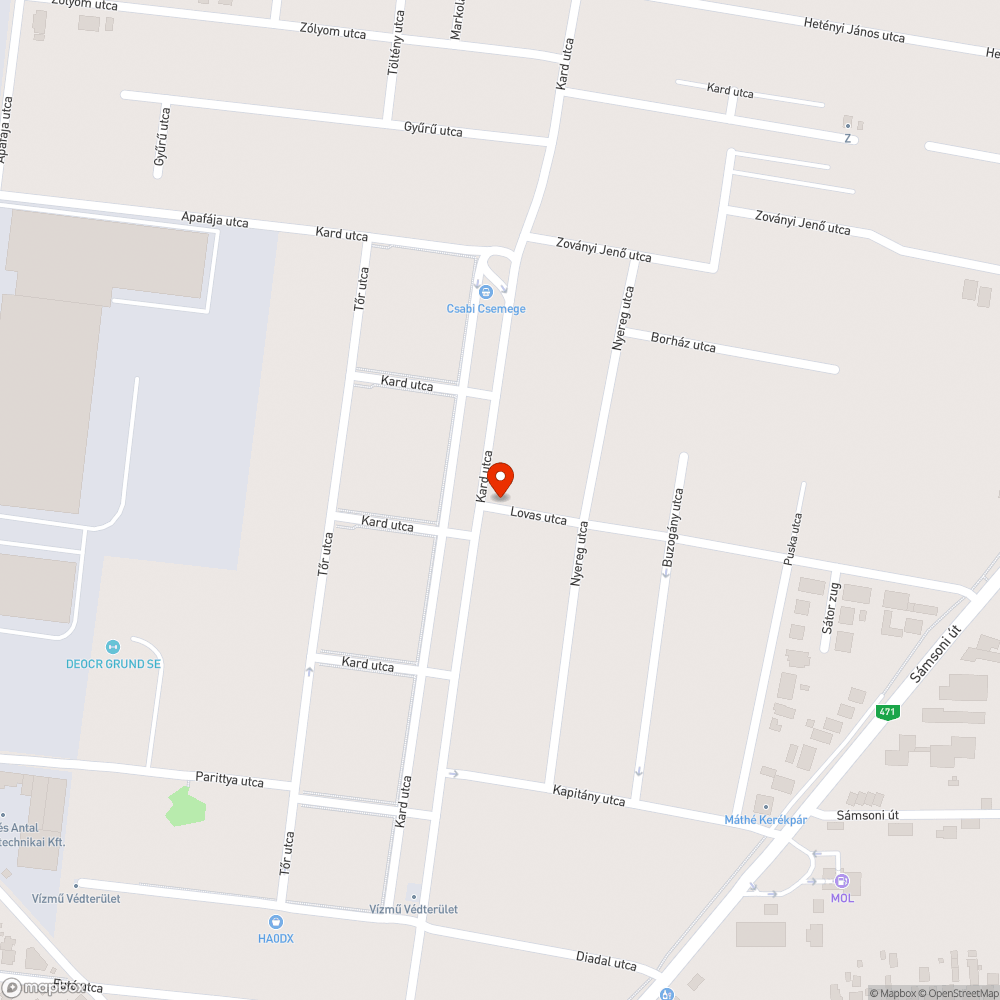 Járdalapok elmozdulása bejelentés helye