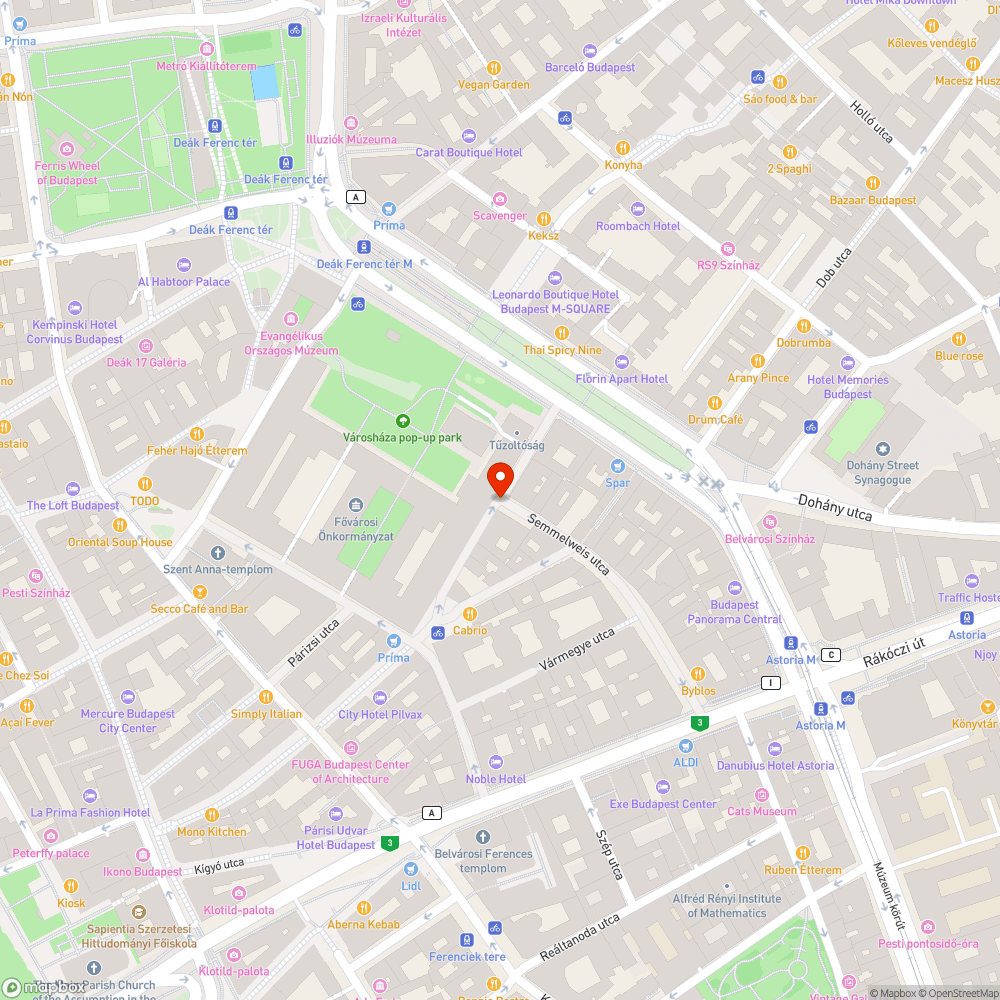 Kerékpártároló hiánya bejelentés helye