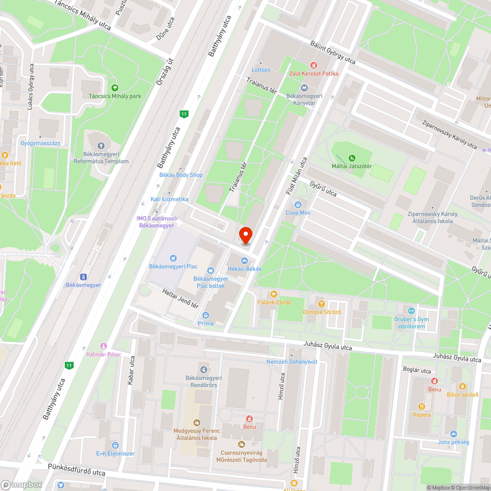 Megdőlt tábla bejelentés helye