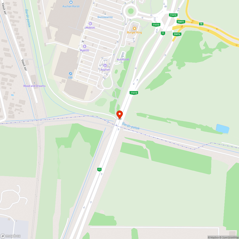 Gyalogos átjáró hiánya bejelentés helye