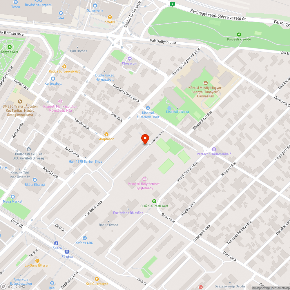 Régóta mozdulatlanul álló autó bejelentés helye