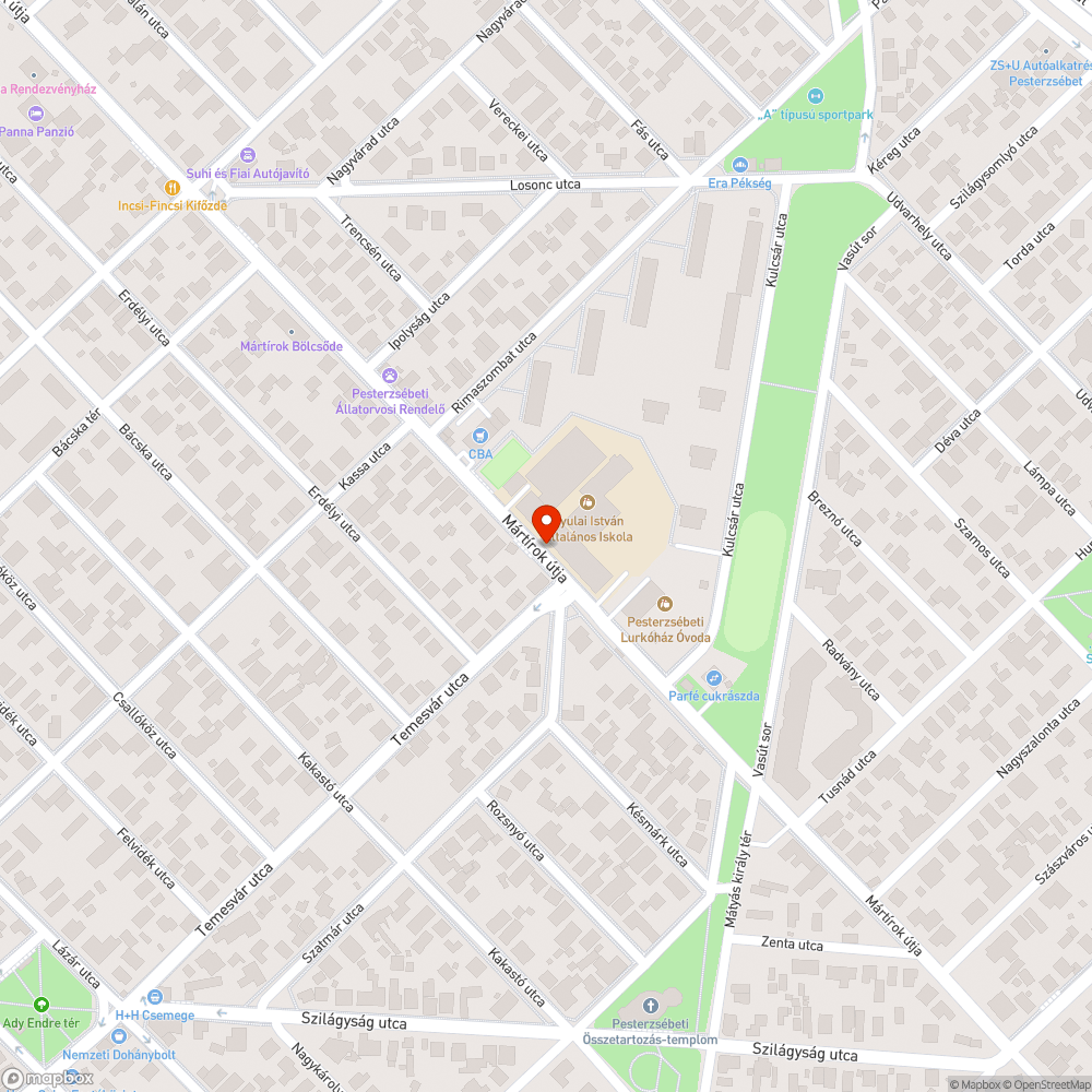 Üres fahely bejelentés helye