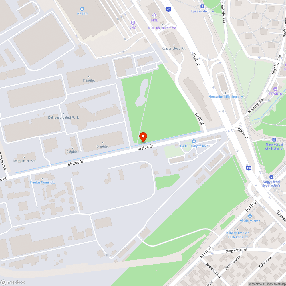 Üres közműoszlopok bejelentés helye