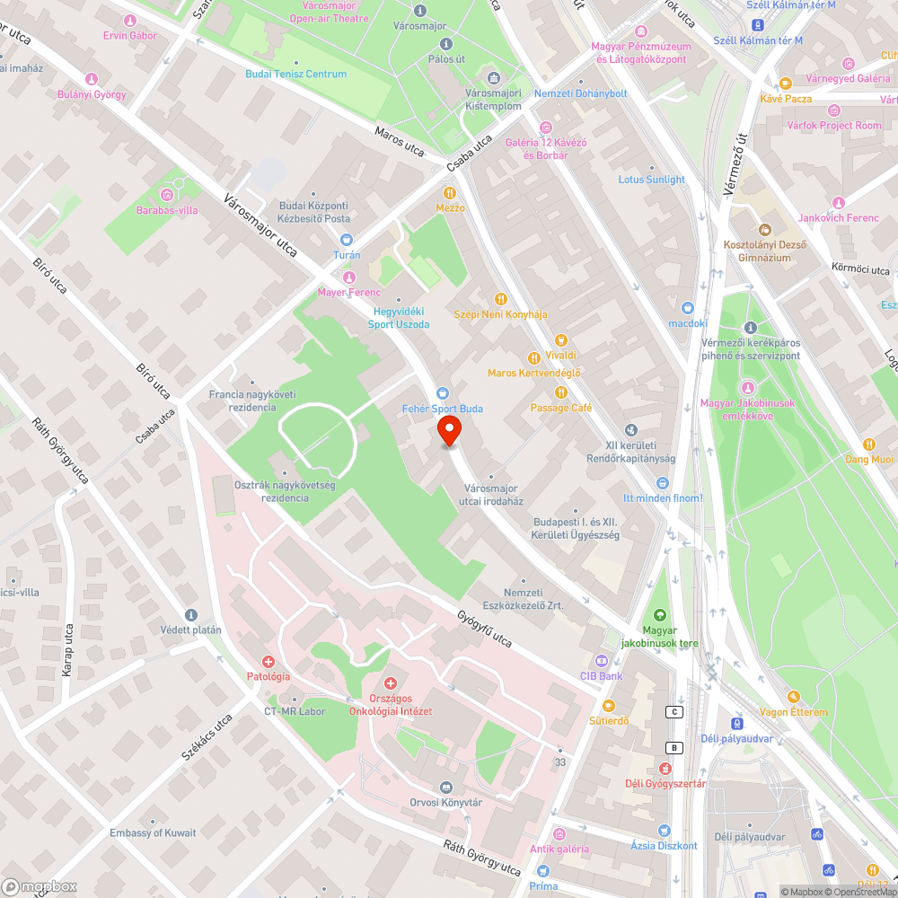 Törvénytelenül keskeny járda bejelentés helye