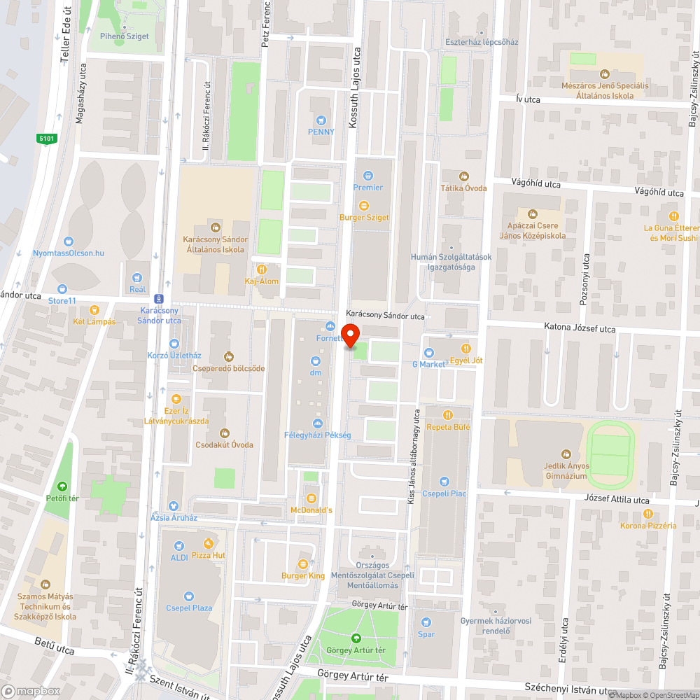 Elhagyott poller/oszlop bejelentés helye