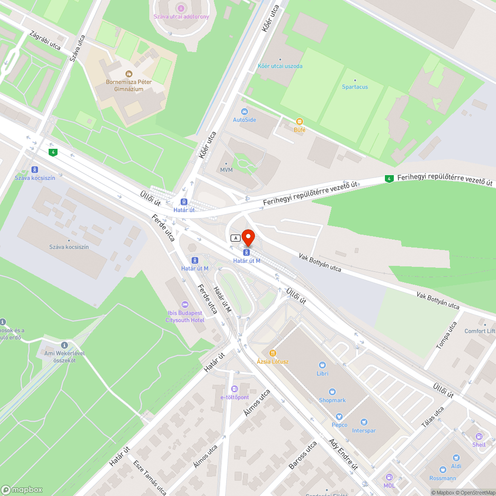 Betört és villog bejelentés helye