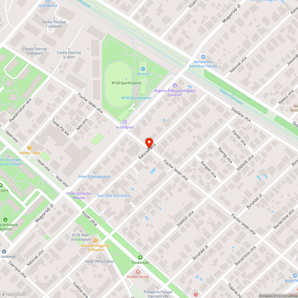 Megsüllyedt közműfedél bejelentés helye