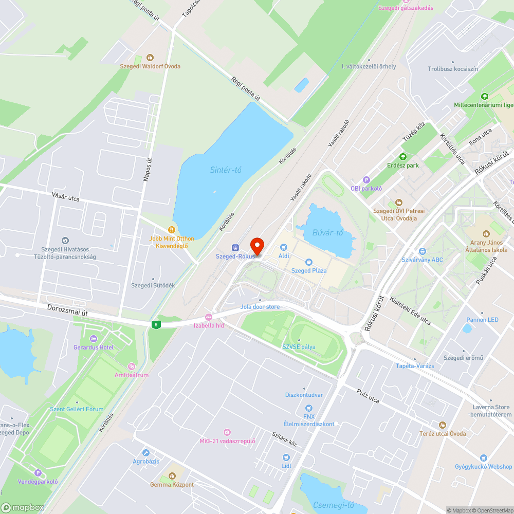 Megnövekedett vasútvillamos-forgalom bejelentés helye