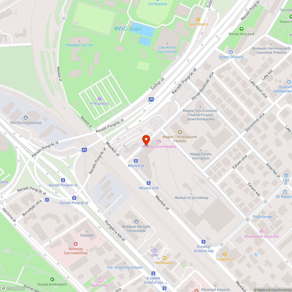 Sérült, kiálló fedlap bejelentés helye