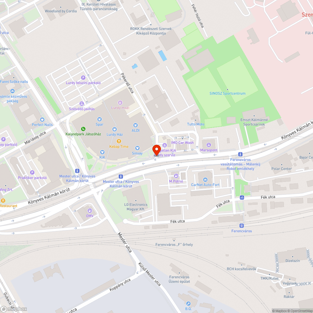 Elhagyott kisbusz bejelentés helye