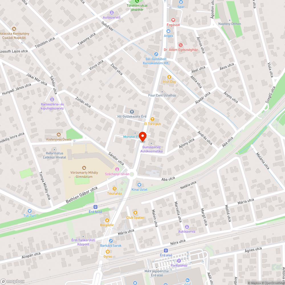 Összefirkált buszmegálló bejelentés helye